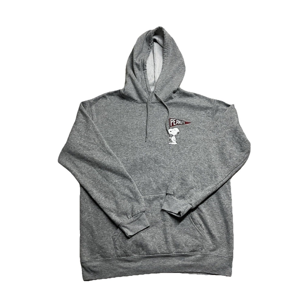 Charlie Brown Peanuts Grey Pullover Hoodie Size Large